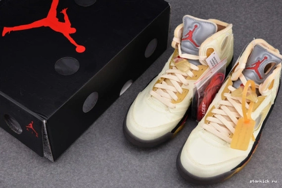 DH8565-100 O-W AIR DH8565-100 Retro 5 Sail Jordan 0318